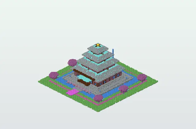 Ultimate Japanese Sakura Castle Survival Base preview