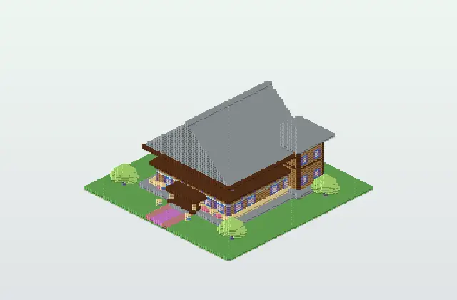 Ultimate Survival Mansion - Detailed Furnished Minecraft House Schematic preview